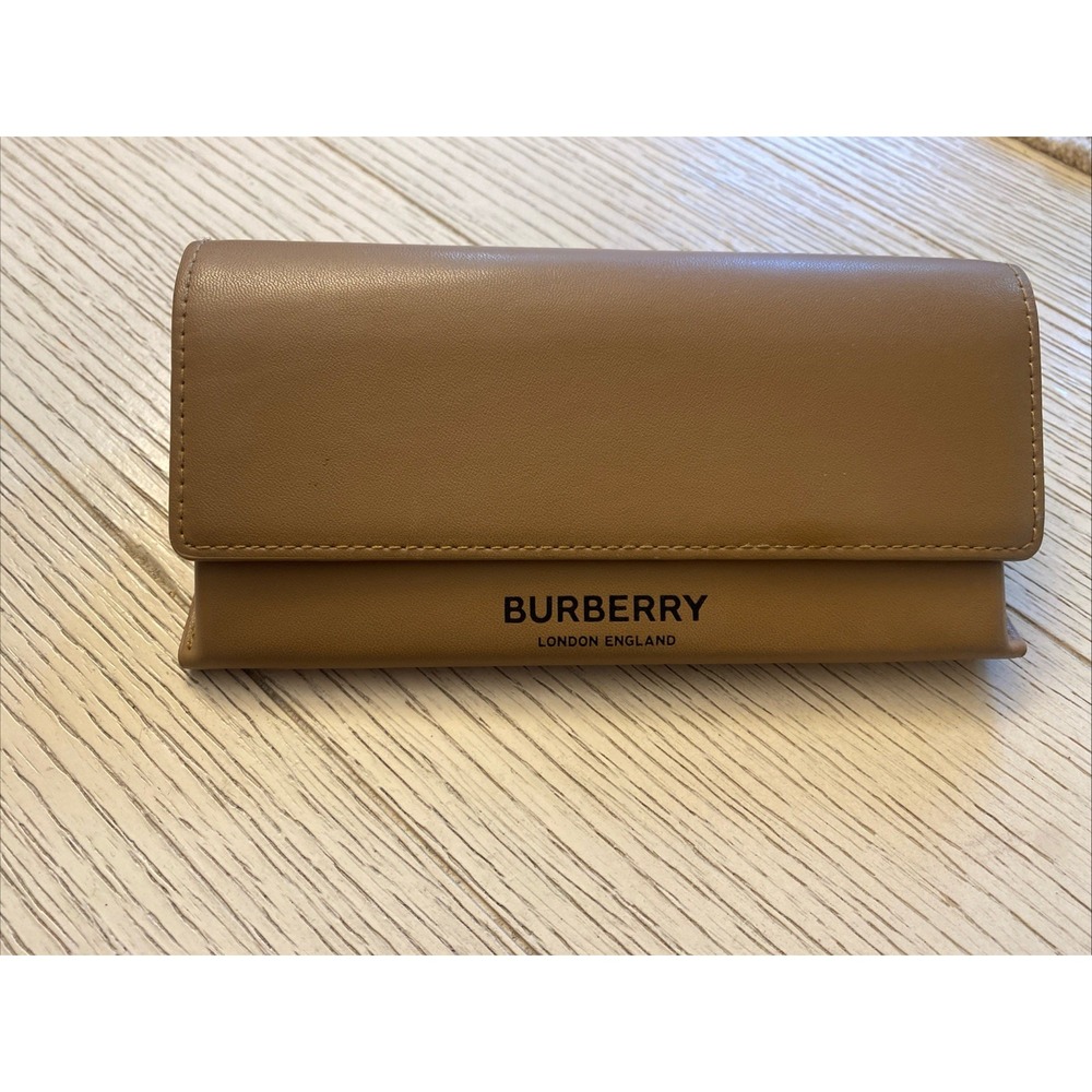 Burberry Tan Hard Eyeglass & Sunglasses Case, Unisex Protective Hard Case